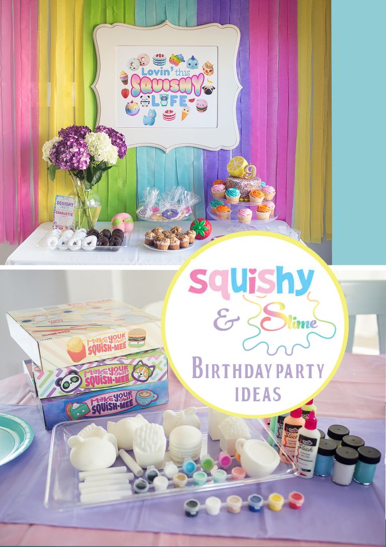 Slime Party Decorations  Slime party, Slime birthday, Party